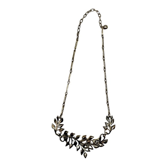 Vintage Coro Signed Gold Yellow Rhinestones adjustable Necklace - Picture 4 of 7